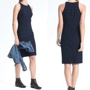 Banana Republic Tartan Plaid bodycon dress